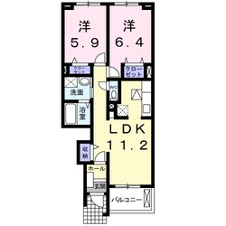 赤堀駅 徒歩10分 1階の物件間取画像